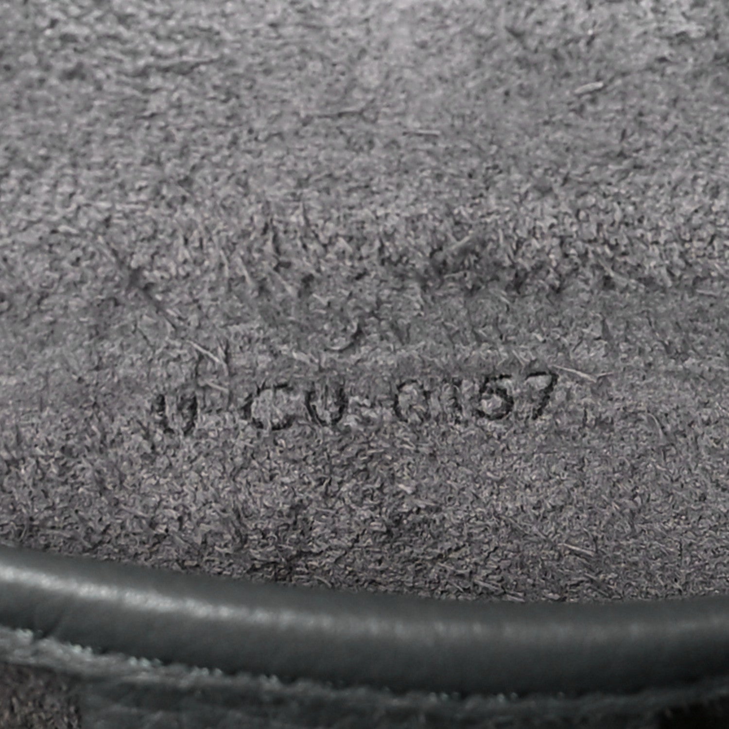 Drummed Calfskin Nano Luggage Kohl