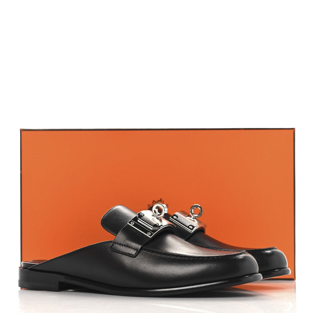 Calfskin Iota Mules 40 Black