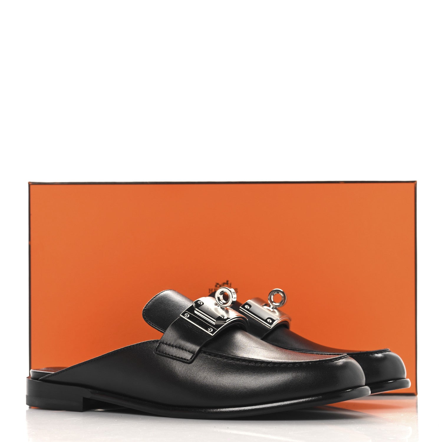 Calfskin Iota Mules 40 Black