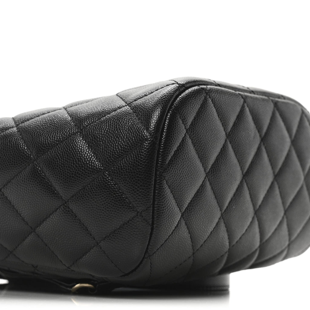 Caviar Quilted Urban Spirit Backpack Black