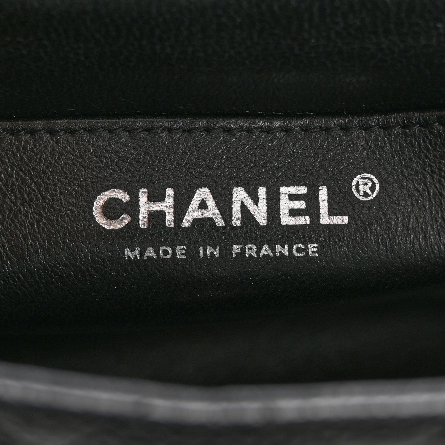 Caviar Quilted Mini Square Flap Black