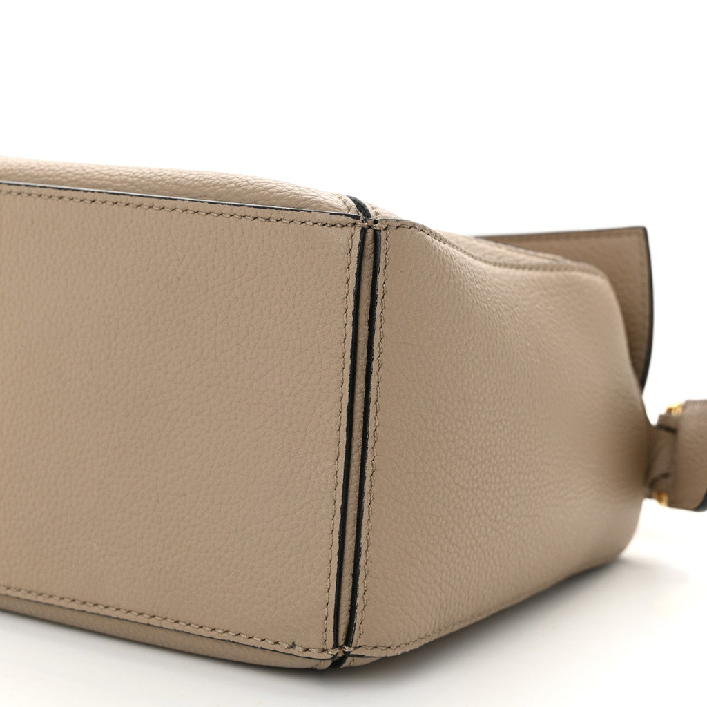 Grained Calfskin Small Puzzle Bag Sand