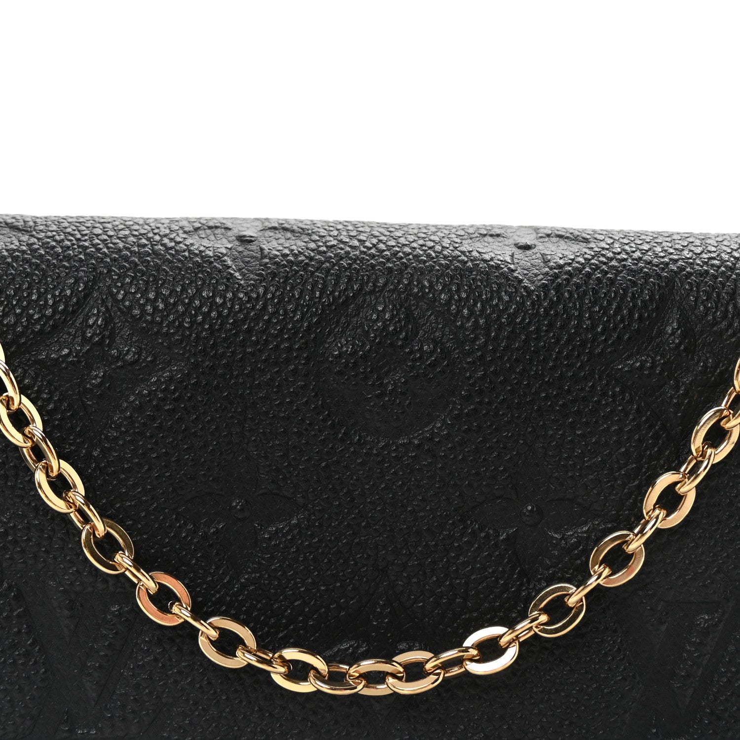Empreinte Pochette Felicie Chain Wallet Black