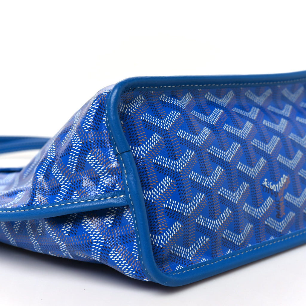 Goyardine Reversible Mini Anjou Sky Blue