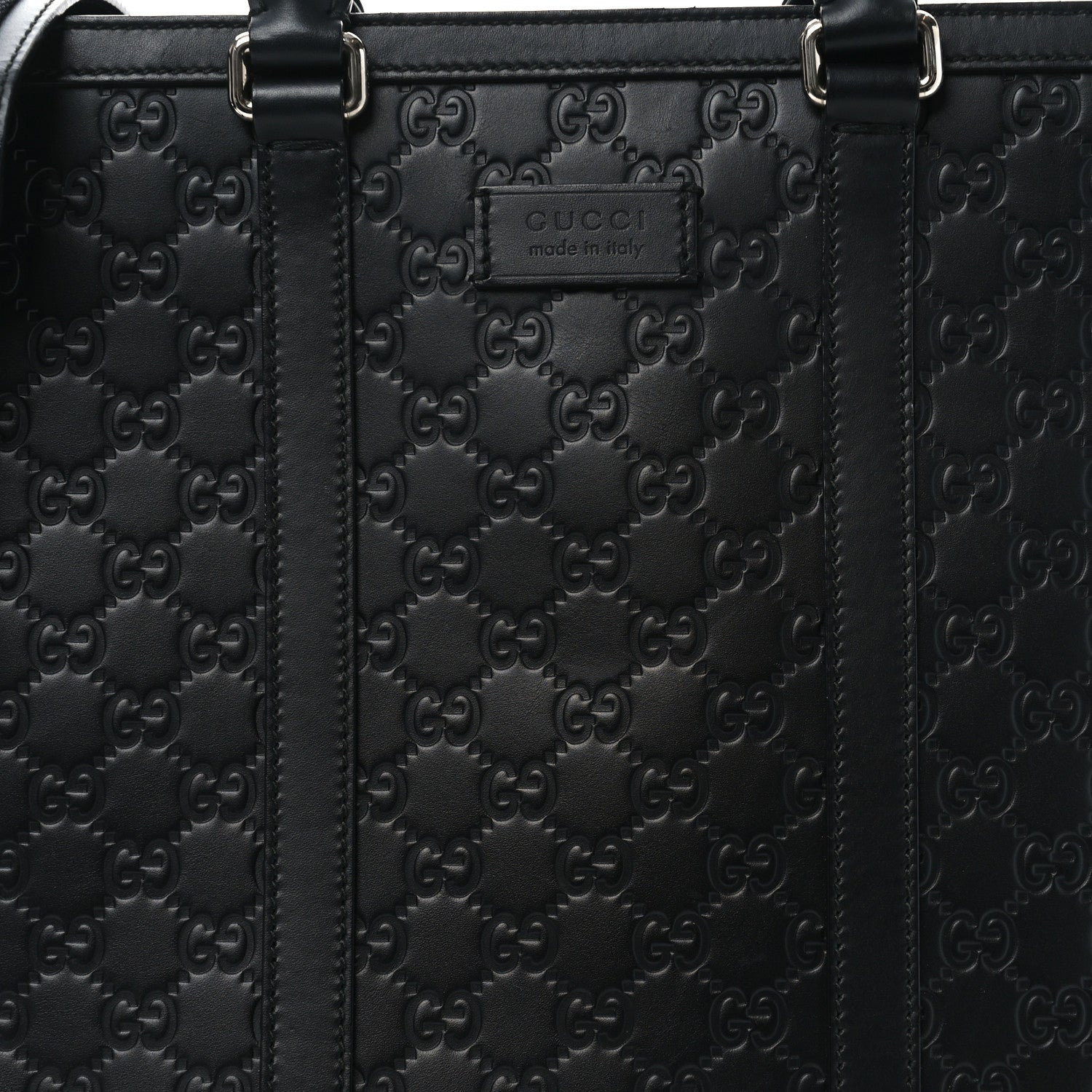 Guccissima Signature Briefcase Black