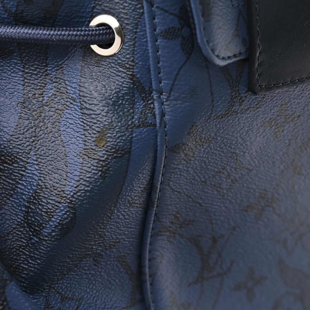 Monogram Aquagarden Christopher MM Backpack Abyss Blue