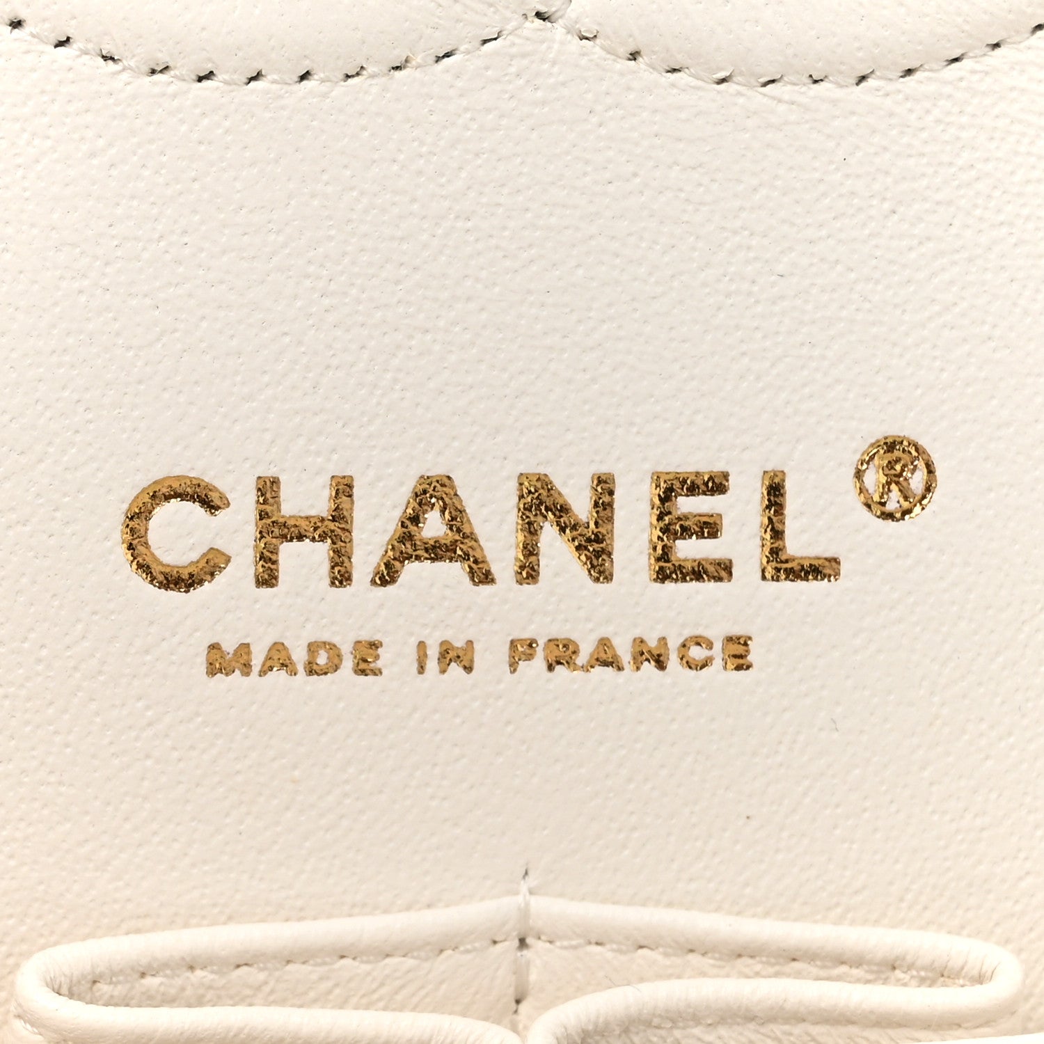 Caviar Quilted Medium Double Flap White