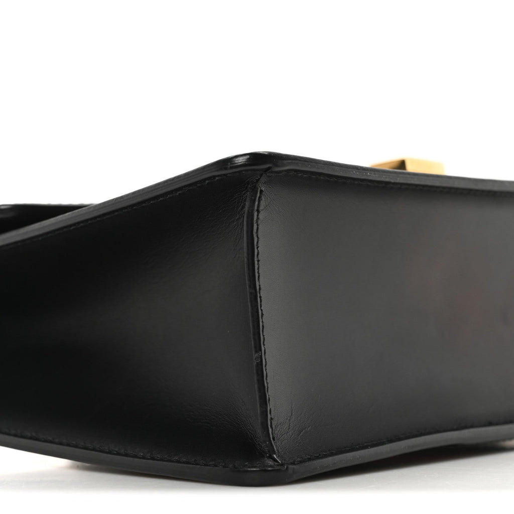 Calfskin Small Sylvie Shoulder Bag Black