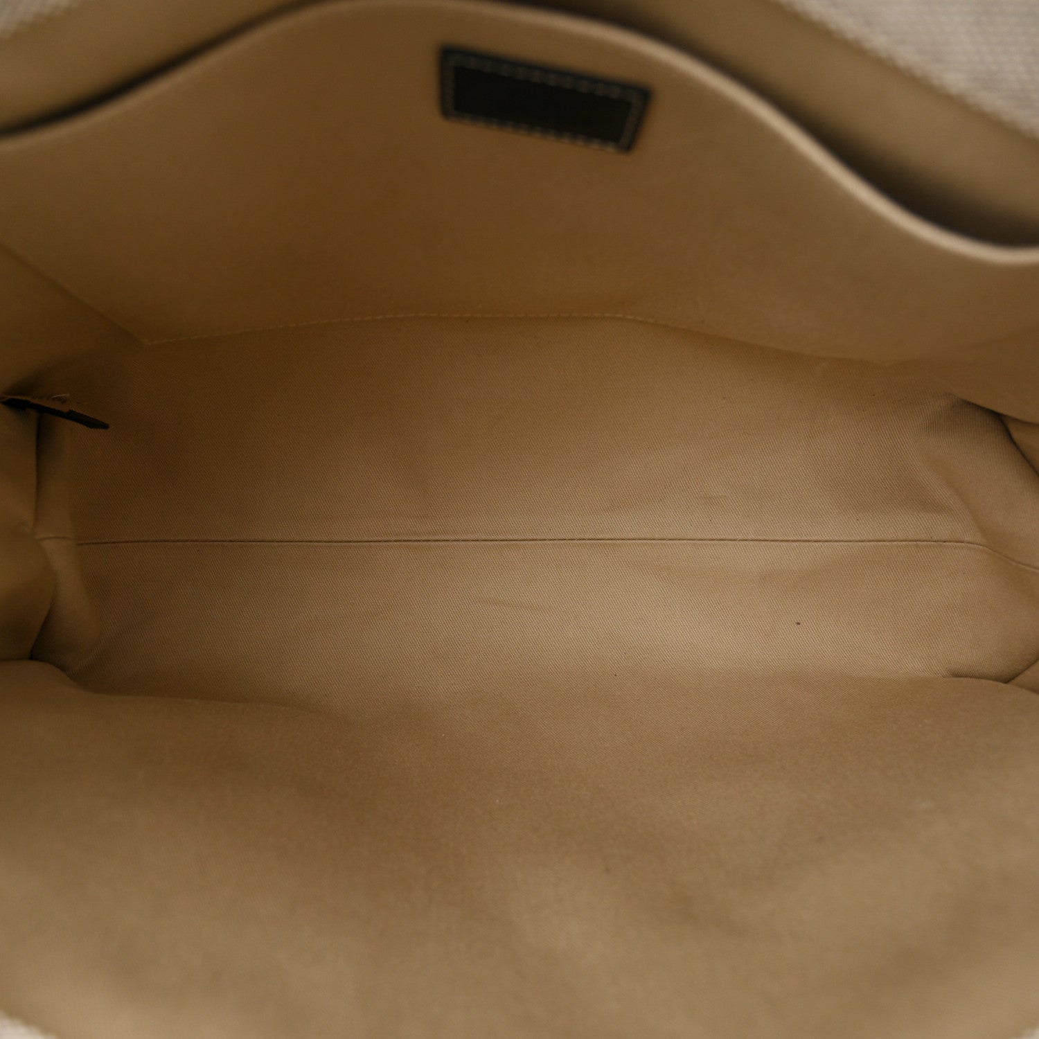 Cotton Calfskin Medium Woody Ribbon Tote Black Blue