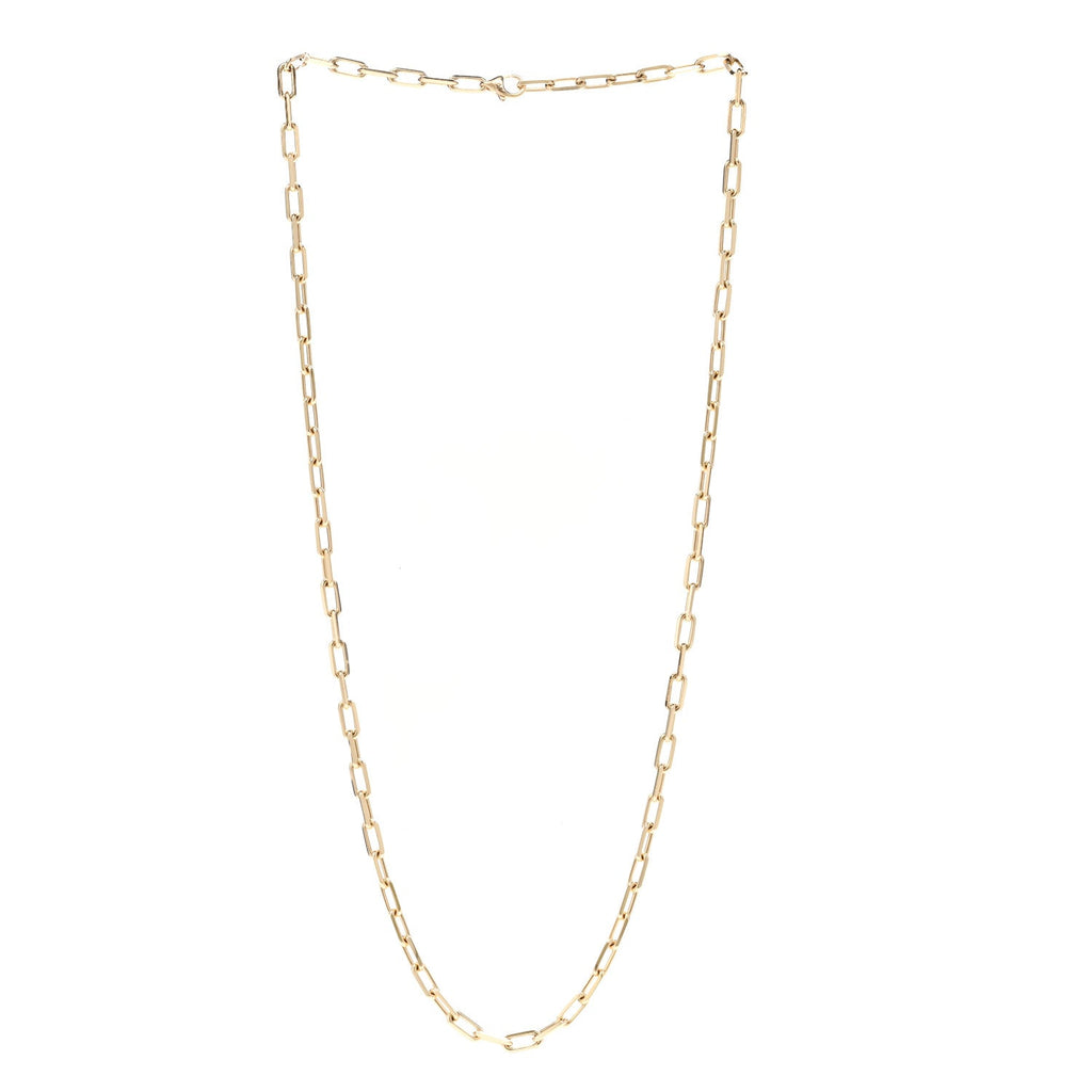 18K Yellow Gold SM Santos De Cartier Link Necklace
