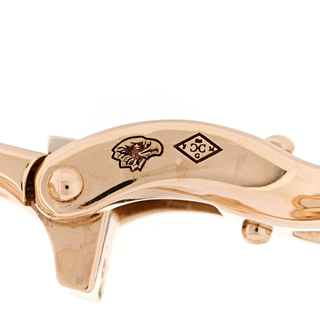 18K Rose Gold Mother of Pearl Lucky Springs Plum Blossom Earrings