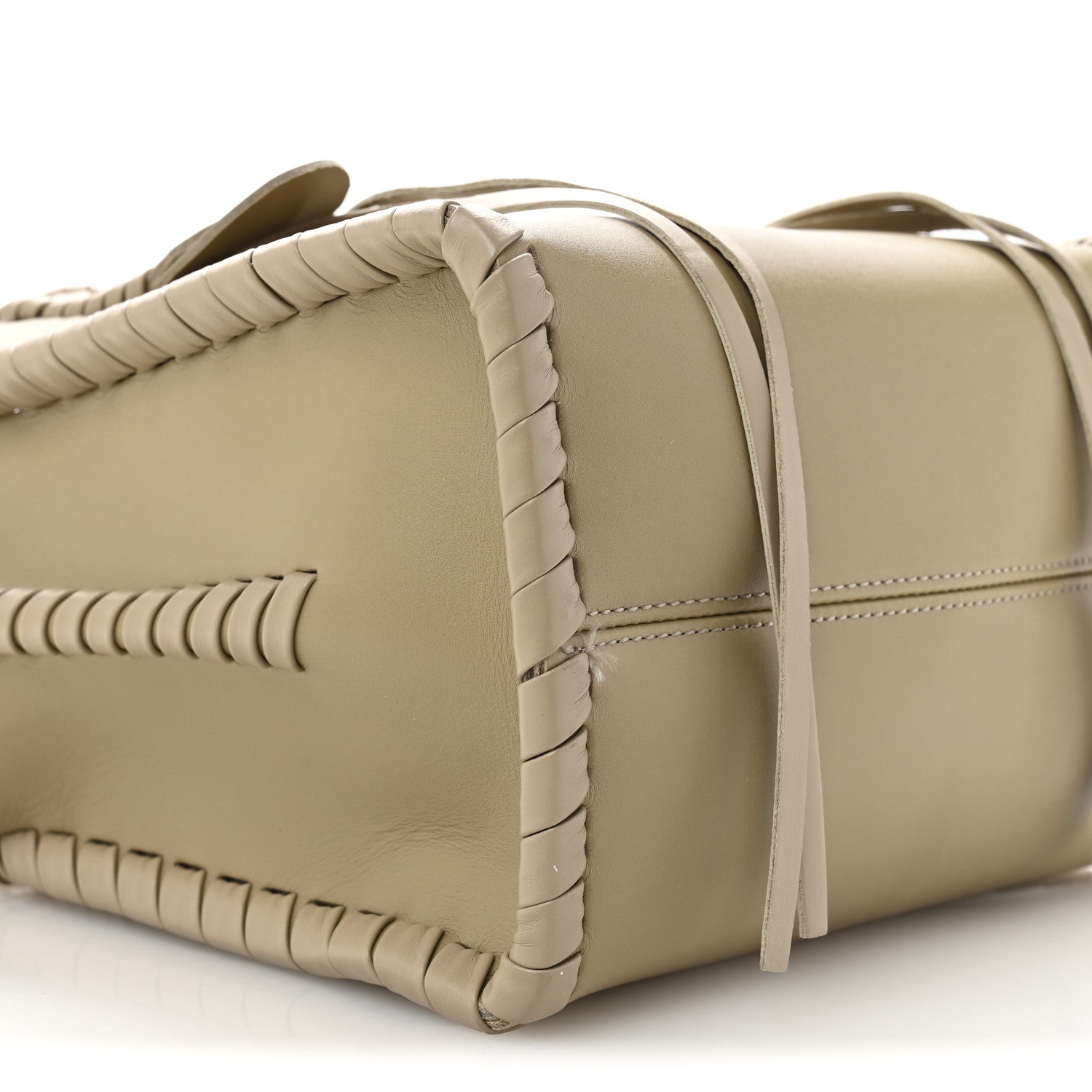 Calfskin Small Mony Tote Argil Brown