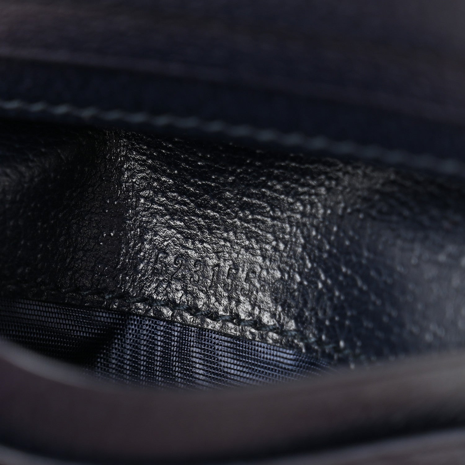 GG Supreme Monogram Textured Dollar Calfskin Web Ophidia Card Case Beige Blue