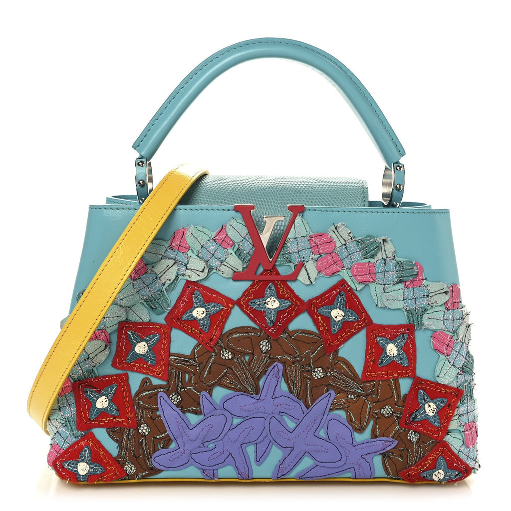 Calfskin Lizard Artycapucines Tschabalala Self PM Multicolor