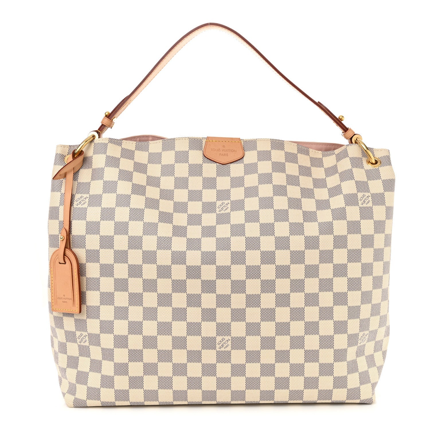 Damier Azur Graceful MM Rose Ballerine