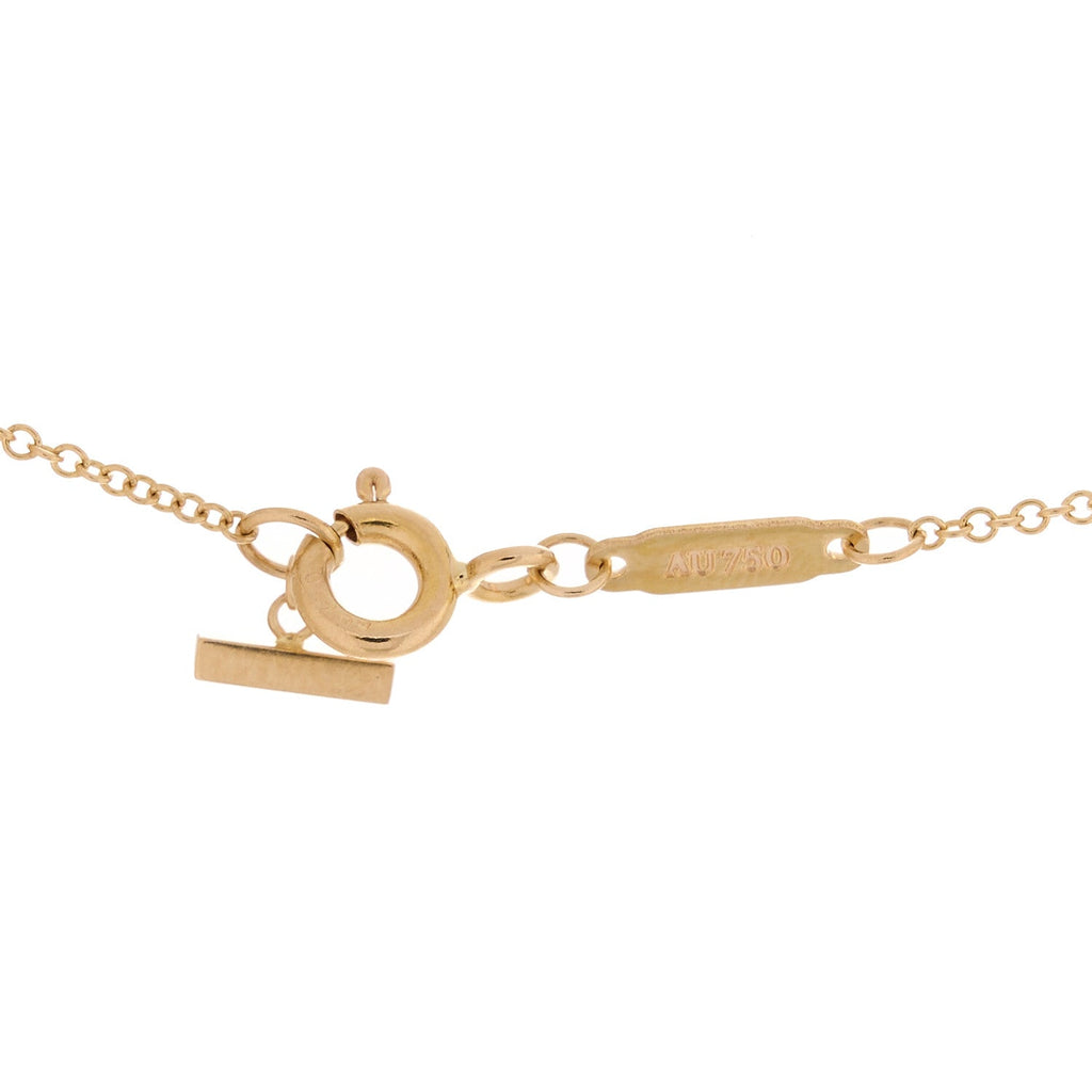 18K Rose Gold Small T Smile Pendant Necklace