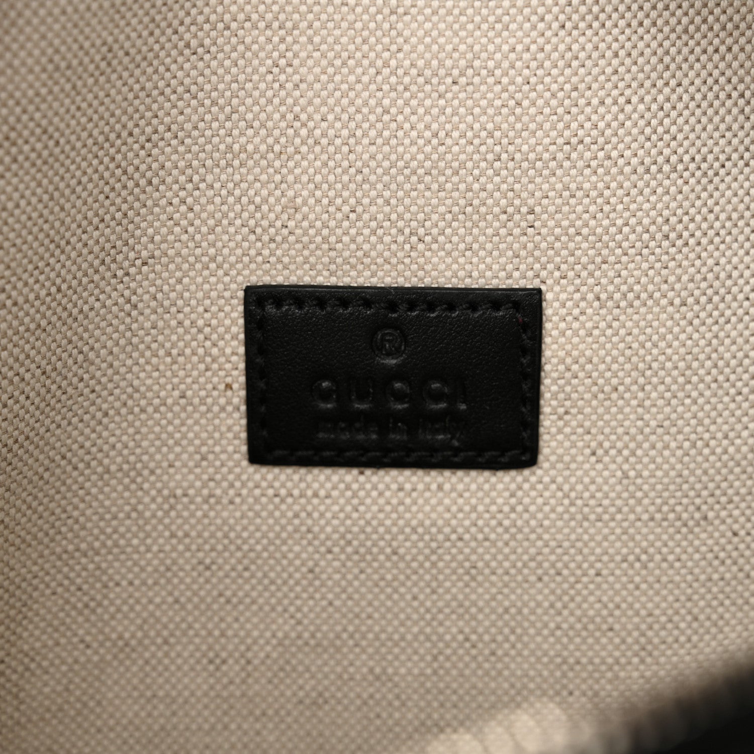 Calfskin GG Tennis Embossed Pocket Belt Bag Black