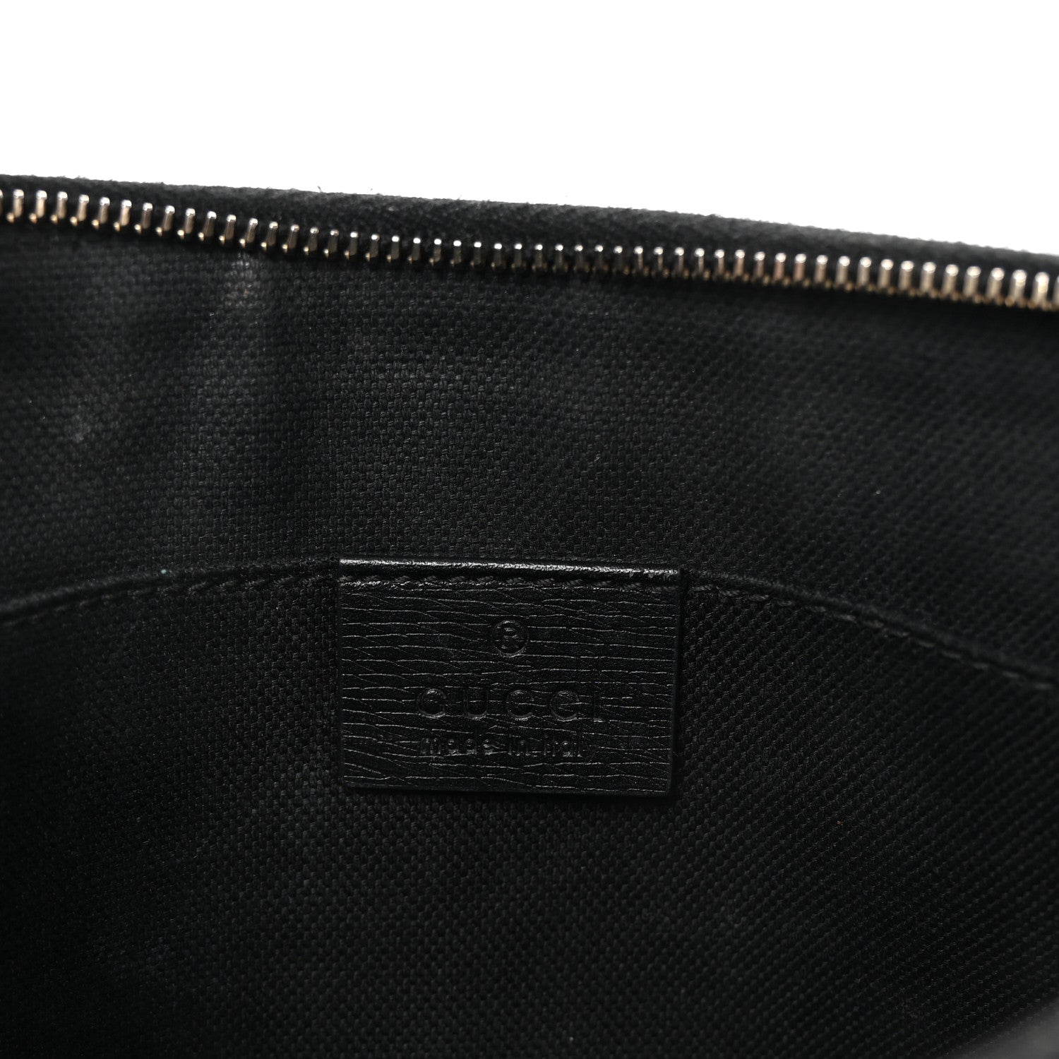 Calfskin Leopard Printed Large Pouch Tobacco