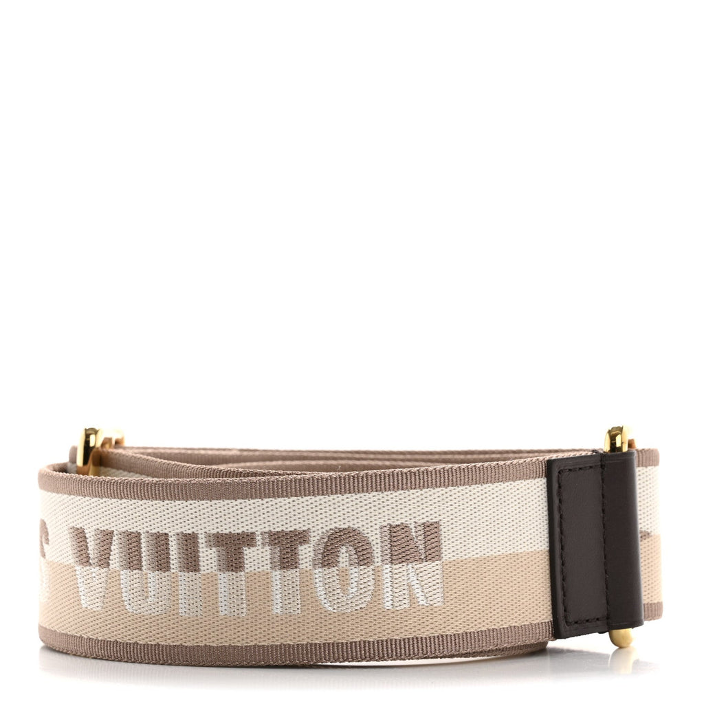 Jacquard Speedy Bandouliere 20 Shoulder Strap Beige Brown