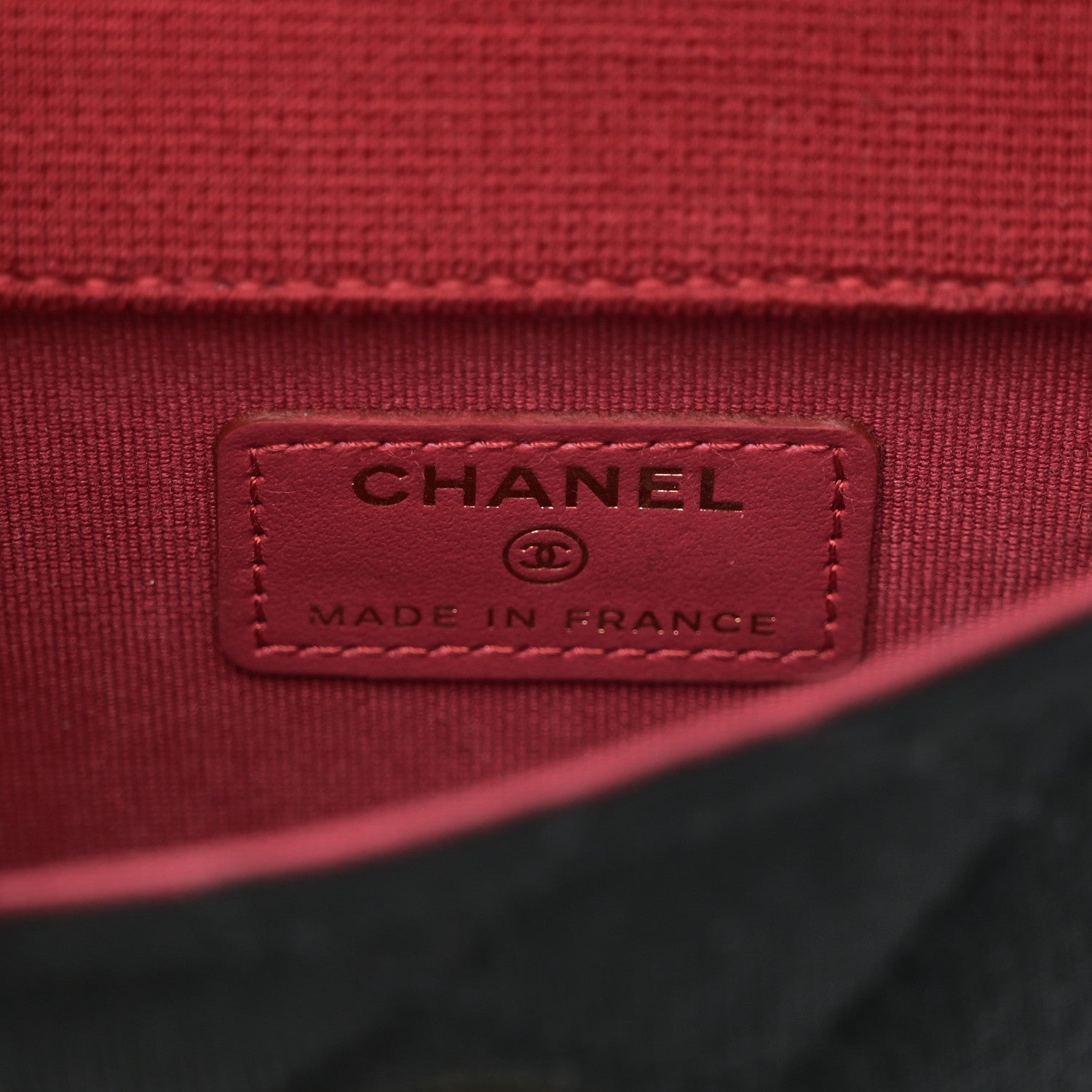 Jersey Quilted Micro Mini Flap Black