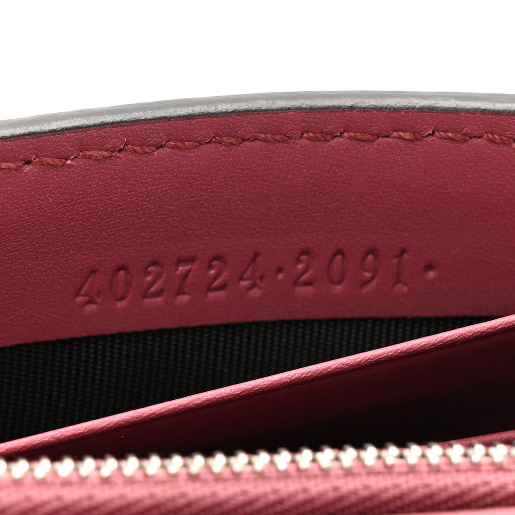 GG Supreme Monogram Blooms Chain Wallet Beige Multicolor Dry Rose