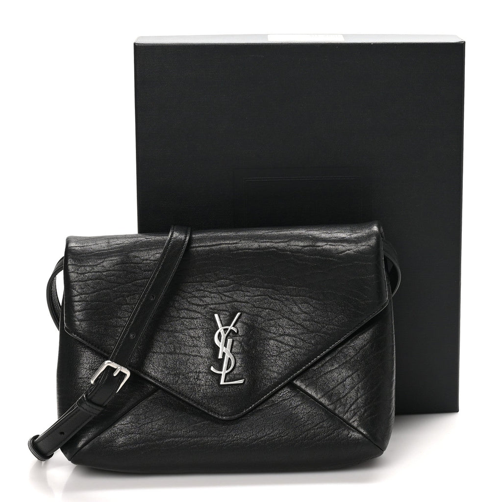 Lambskin Cassandre Envelope Messenger Black
