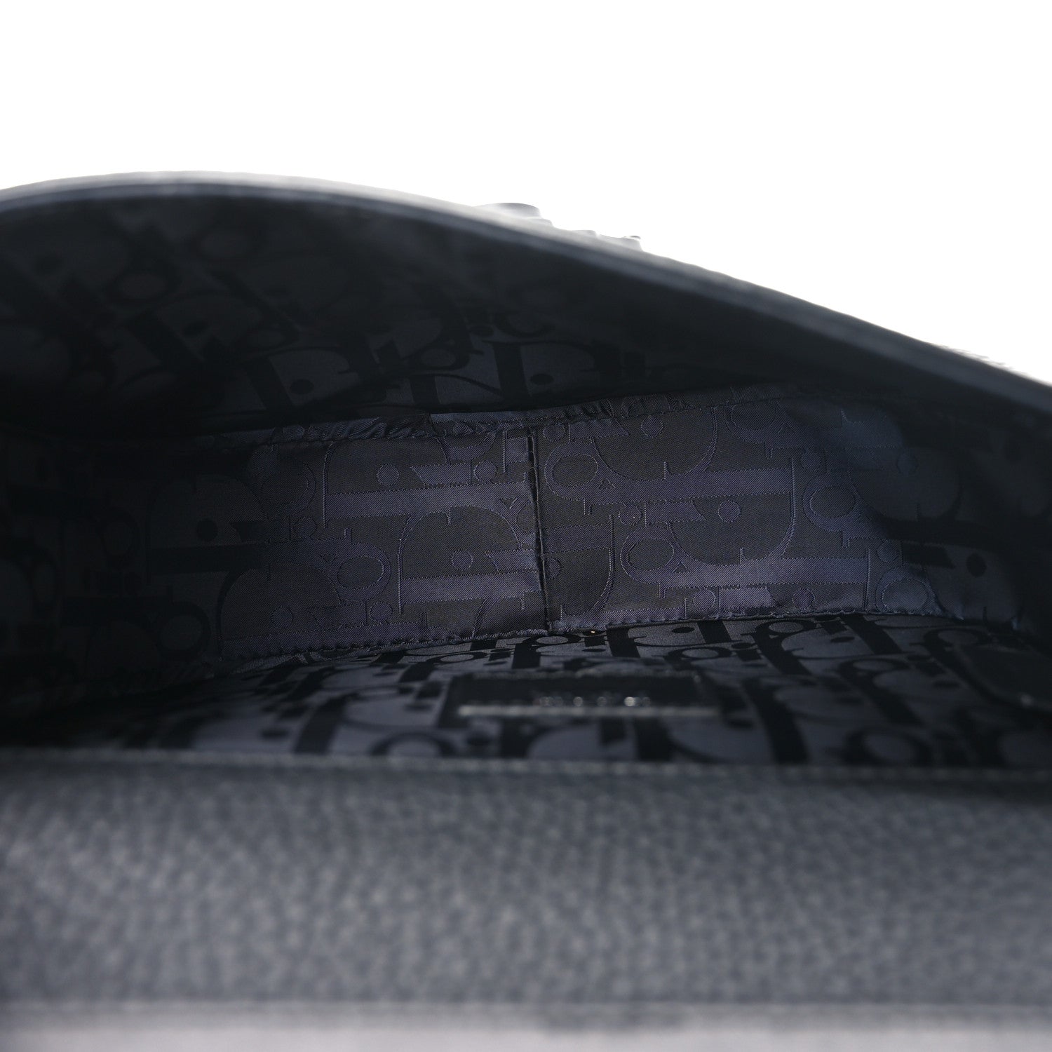 Grained Calfskin Mini Gallop Bag With Strap Black