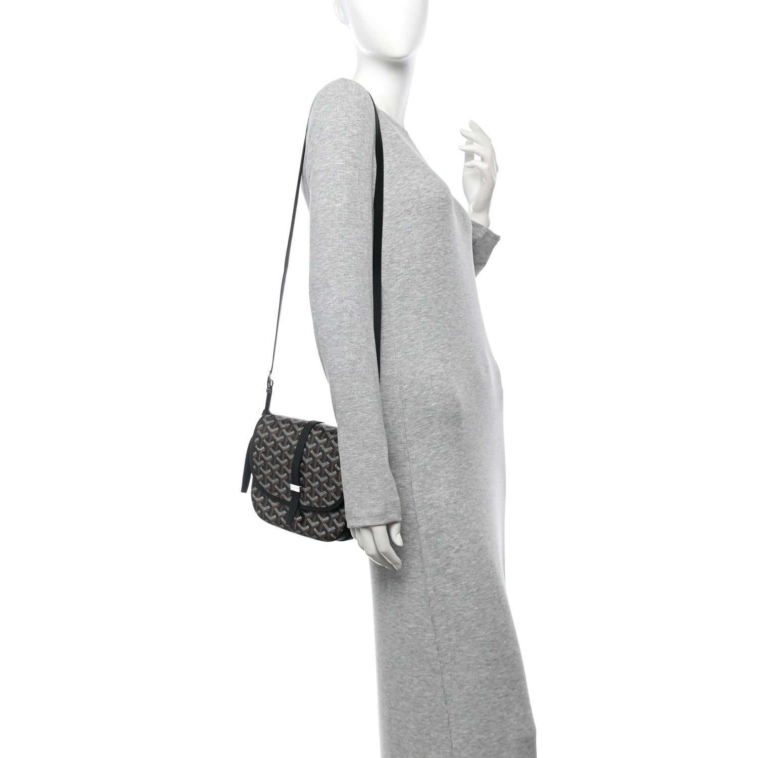 Goyardine Belvedere II PM Messenger Bag Black