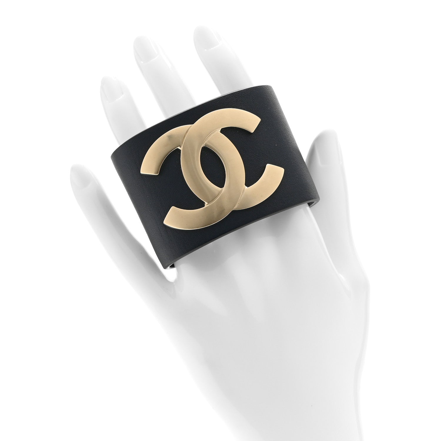 Calfskin CC Wide Cuff S Navy