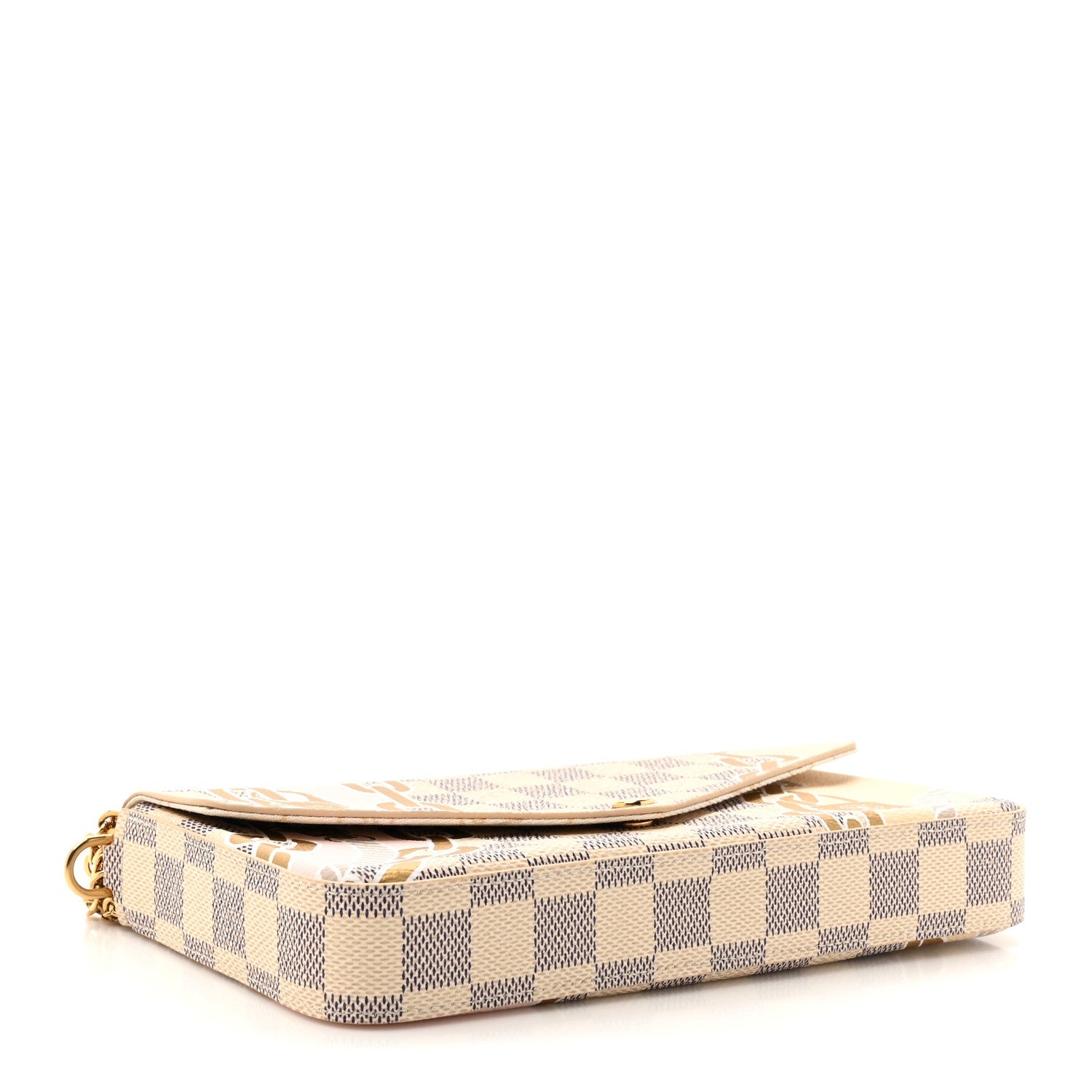 Damier Azur Nautical Pochette Felicie Chain Wallet