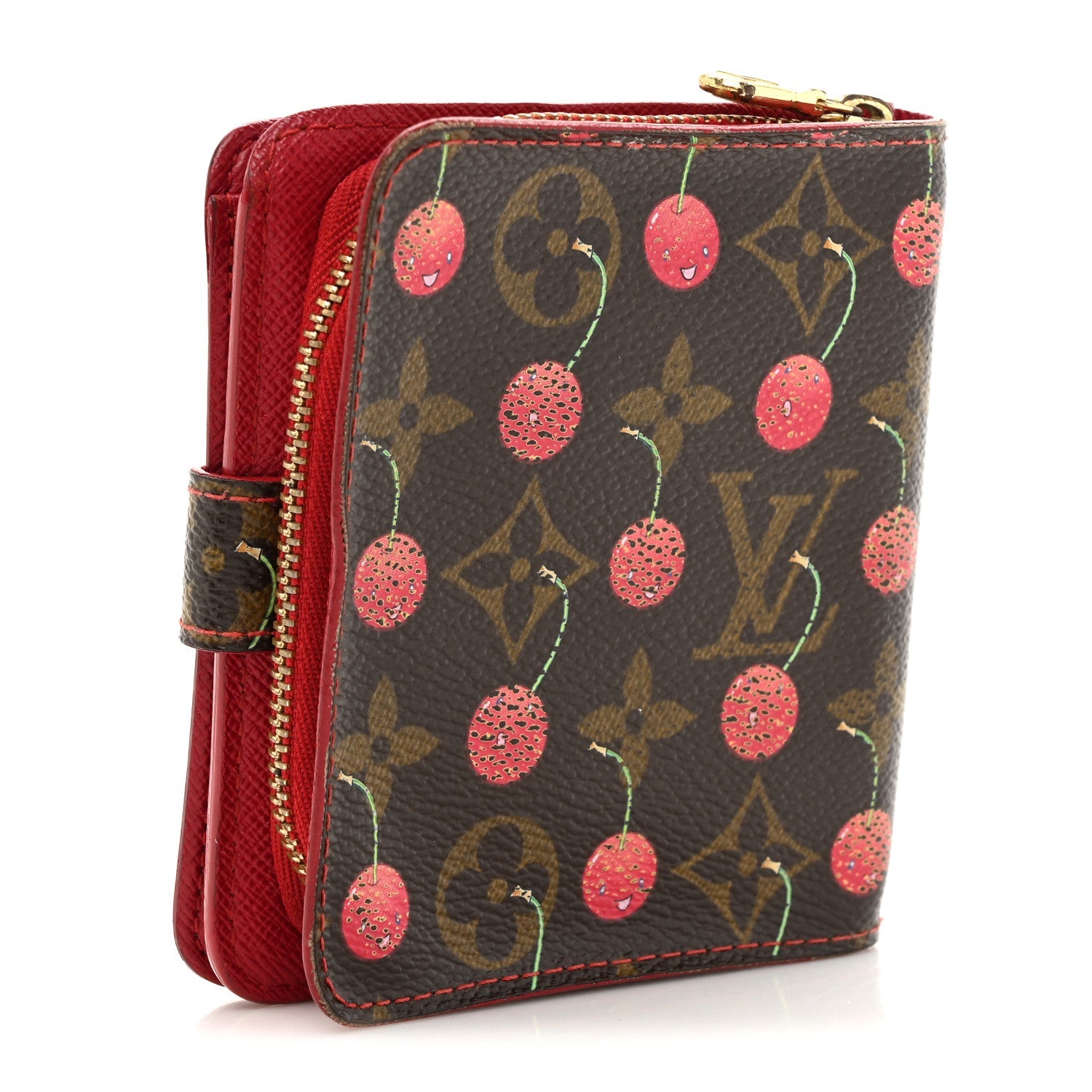 Monogram Cerises Compact Zippe Wallet
