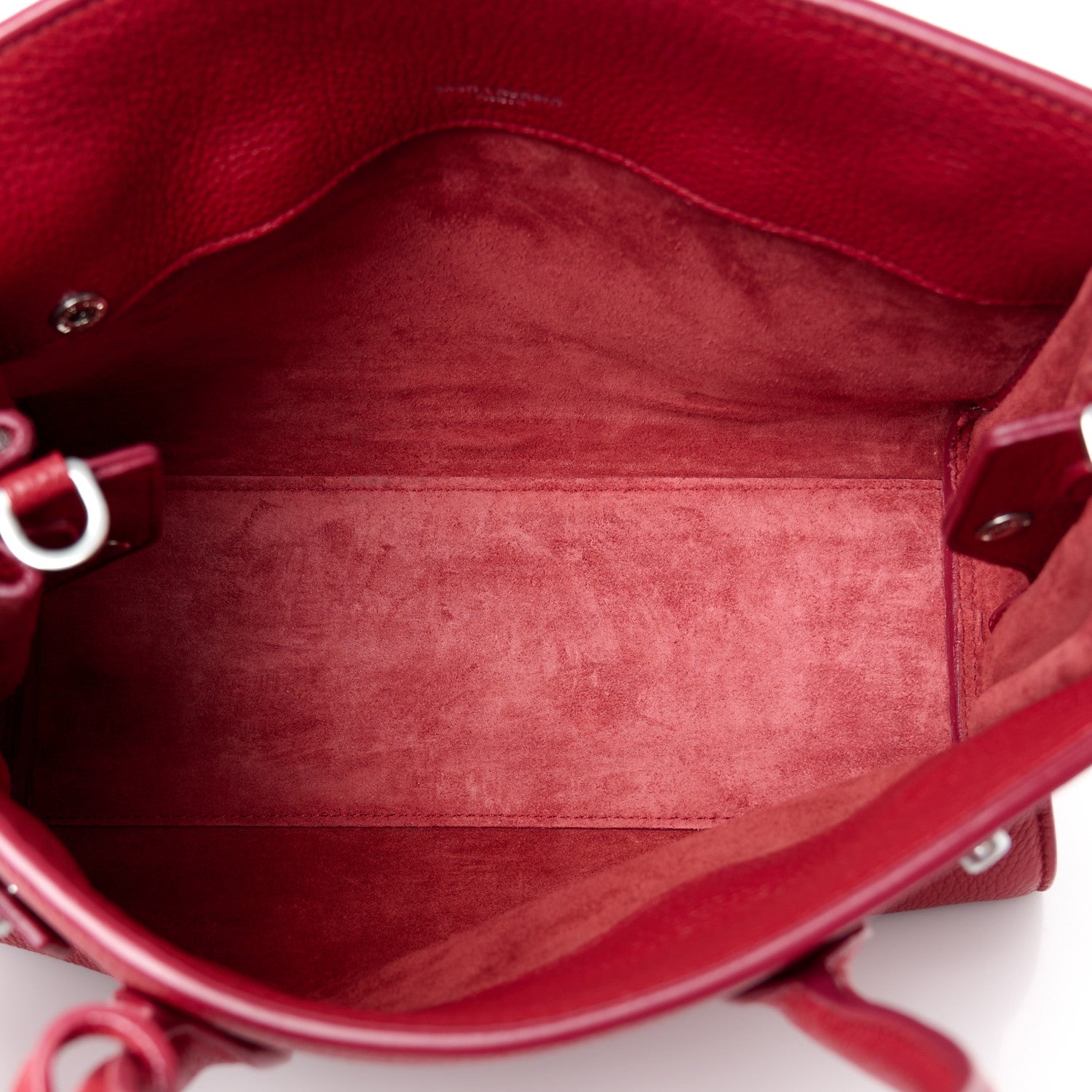 Grained Calfskin Baby Sac De Jour Souple Red