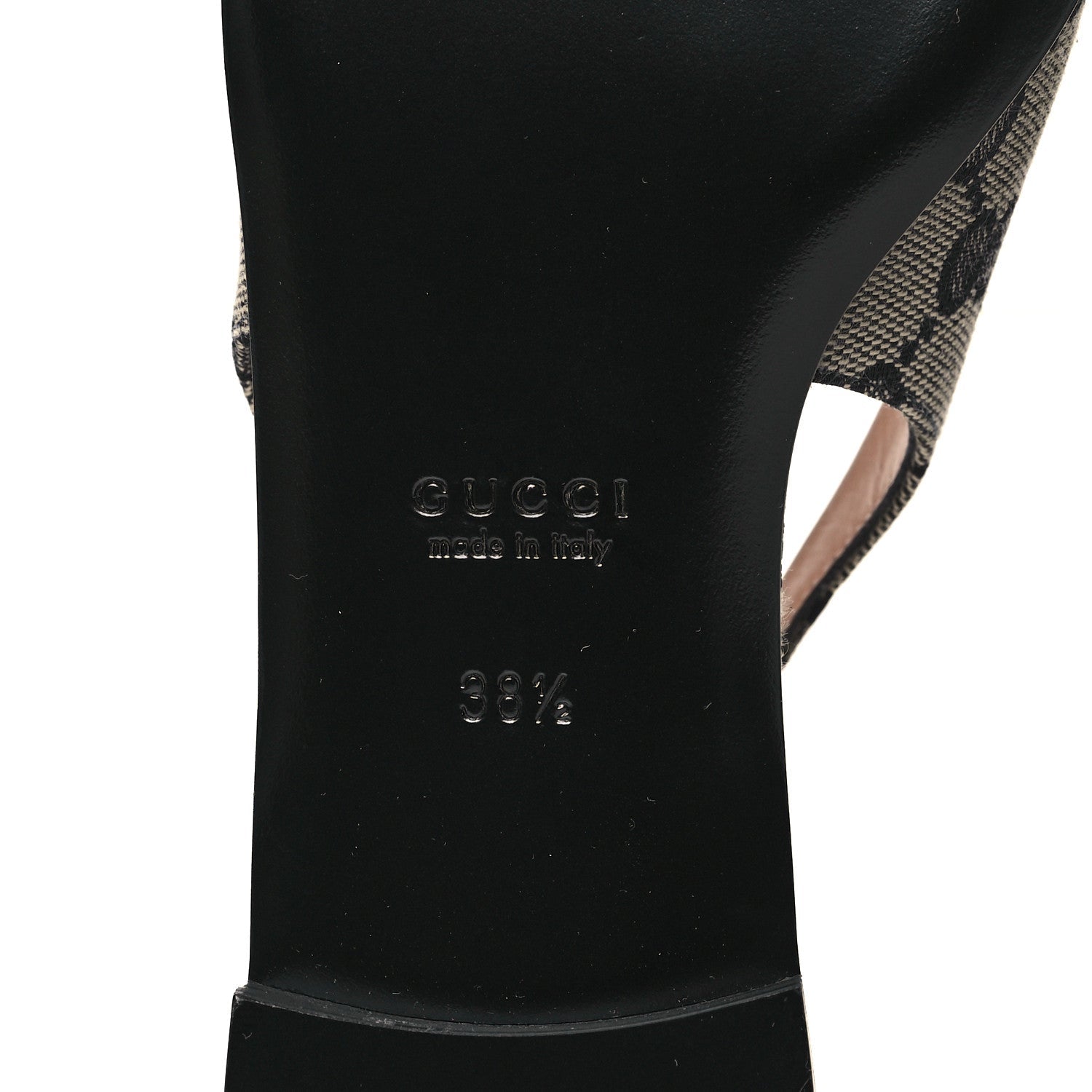 Monogram Horsebit Womens Slingback Ballet Flat 38.5 Beige Blue