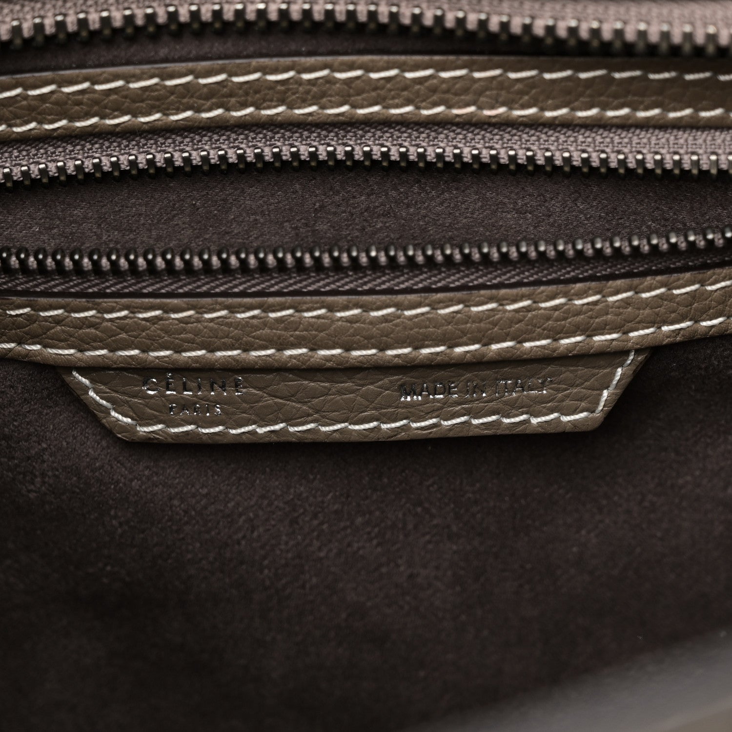 Drummed Calfskin Micro Luggage Souris