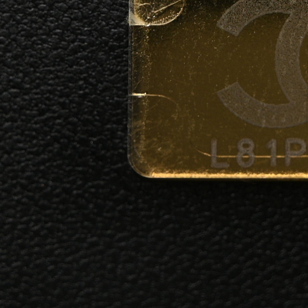 Lambskin Quilted Coco Click Bag Black