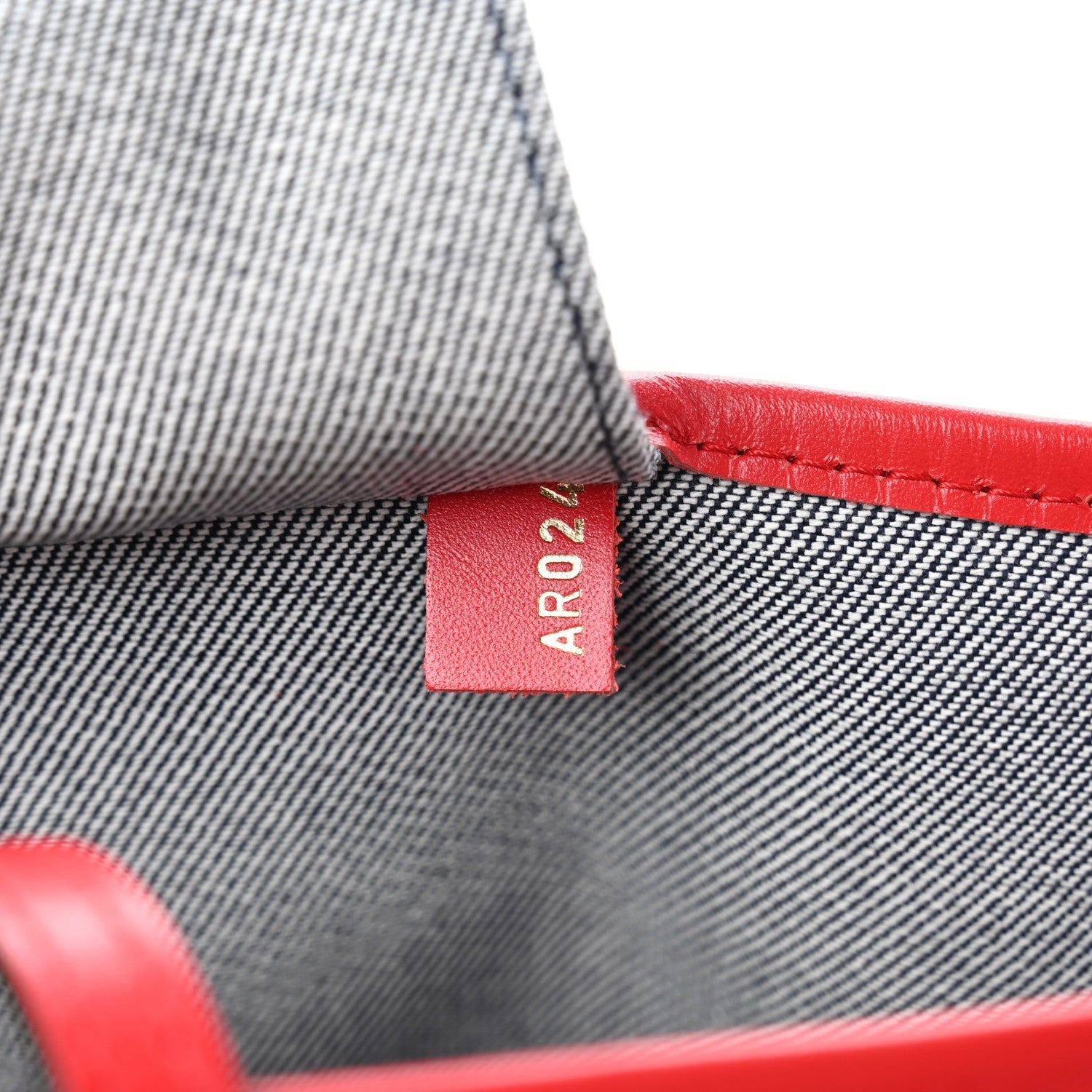 Denim Damier Monogram Patchwork Neverfull Blue Rouge