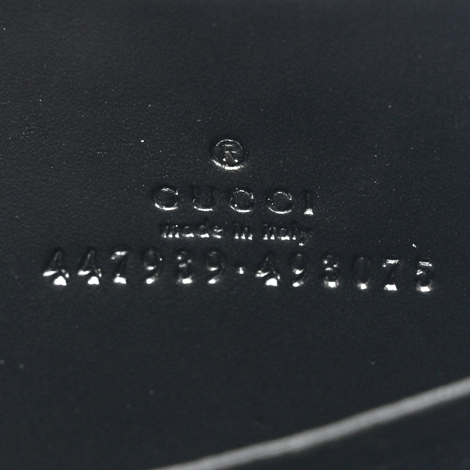 Guccissima Zip Around Card Case Black