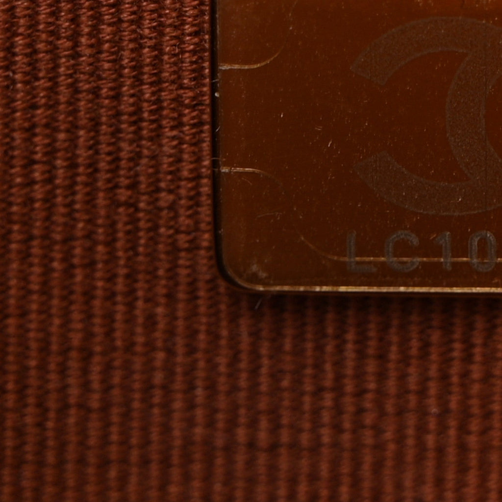 Lambskin Quilted Crystal Pearl CC Wallet On Chain WOC  Brown