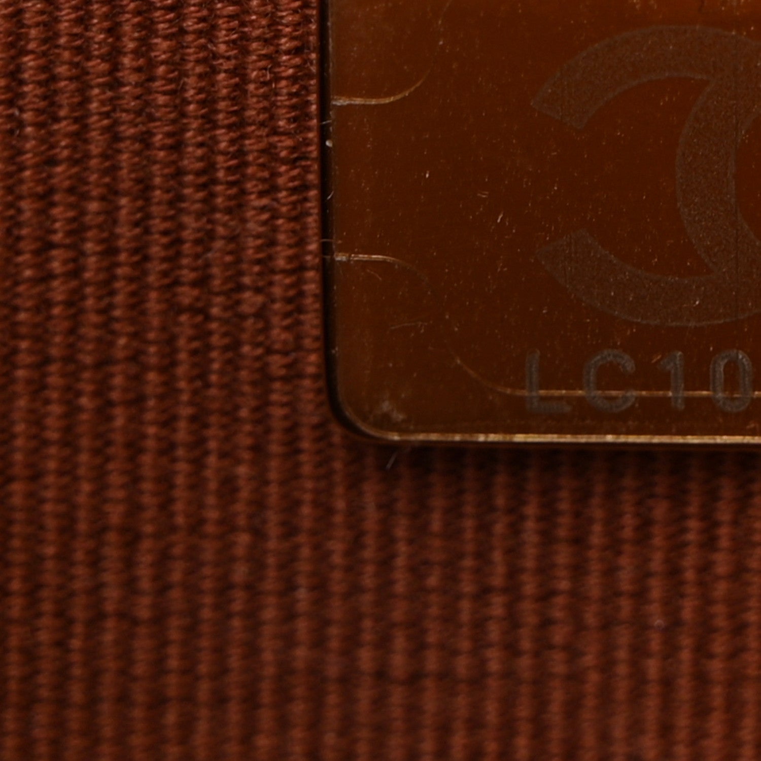 Lambskin Quilted Crystal Pearl CC Wallet On Chain WOC  Brown