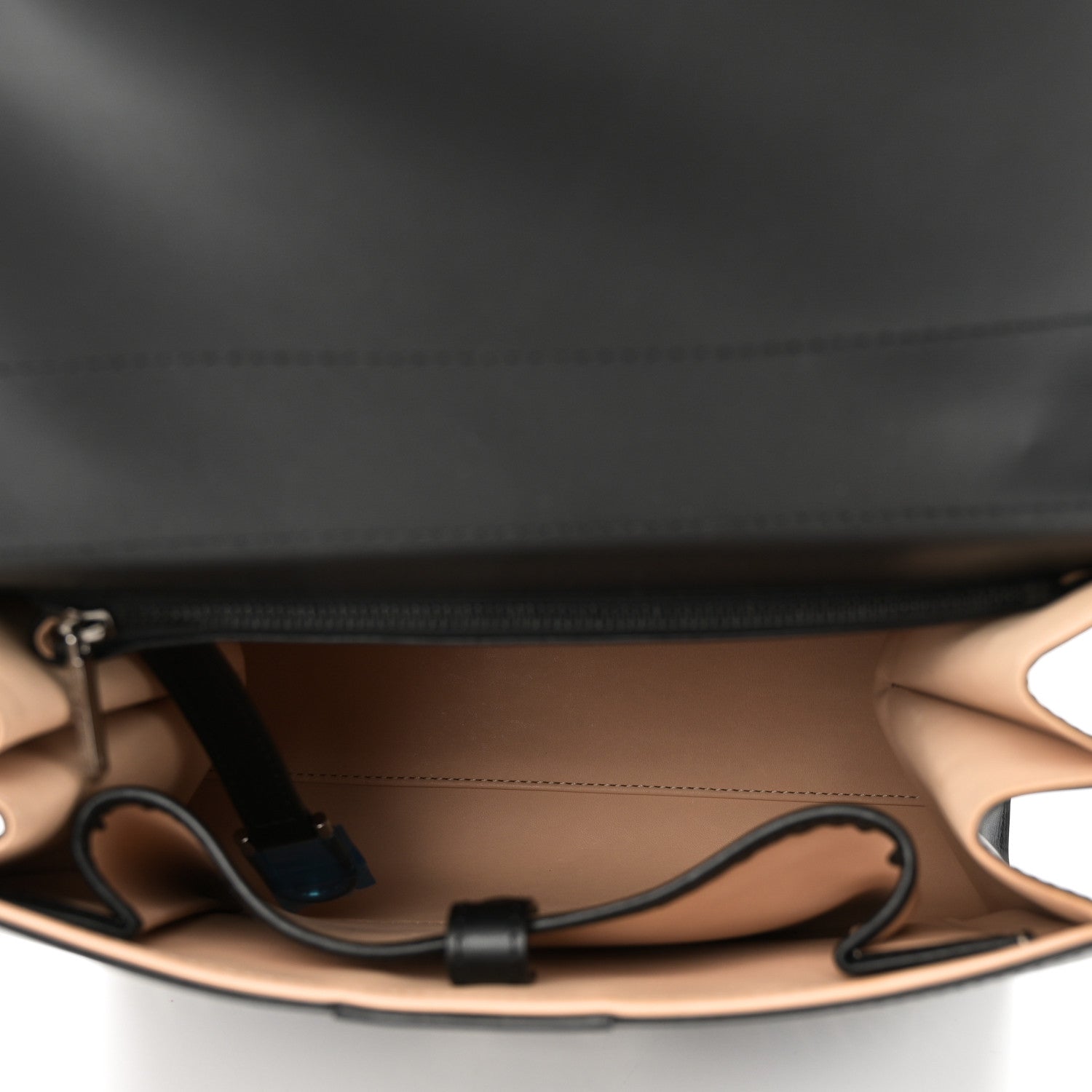 Calfskin MM L'Humour Brillant Satchel Black