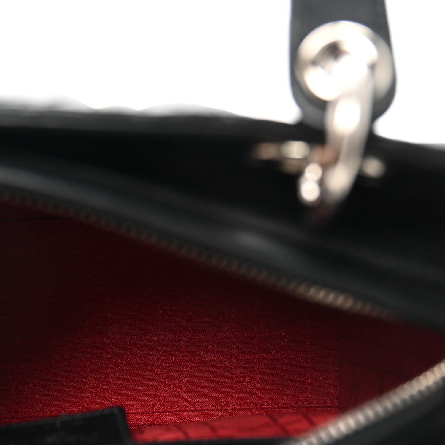 Lambskin Cannage Medium Lady Dior Black