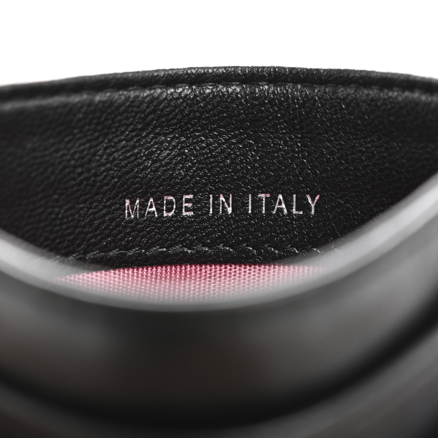 Lambskin Quilted Chanel Card Holder Black Pink Light Blue