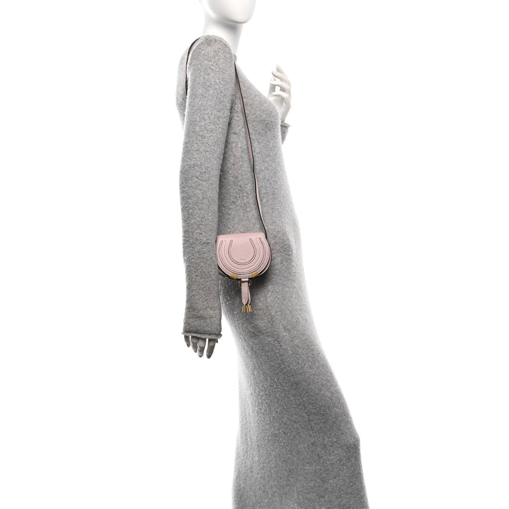 Calfskin Nano Marcie Saddle Bag Misty Lavender