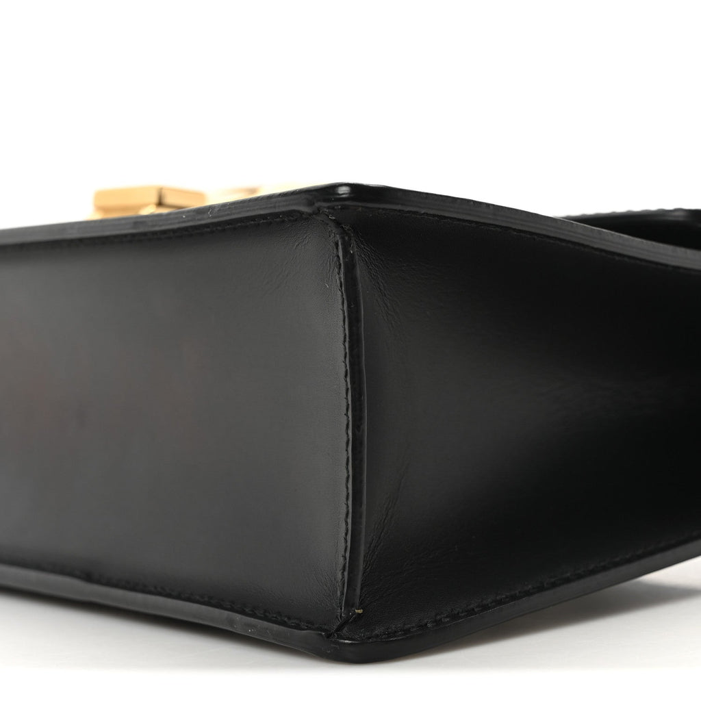 Calfskin Small Sylvie Shoulder Bag Black