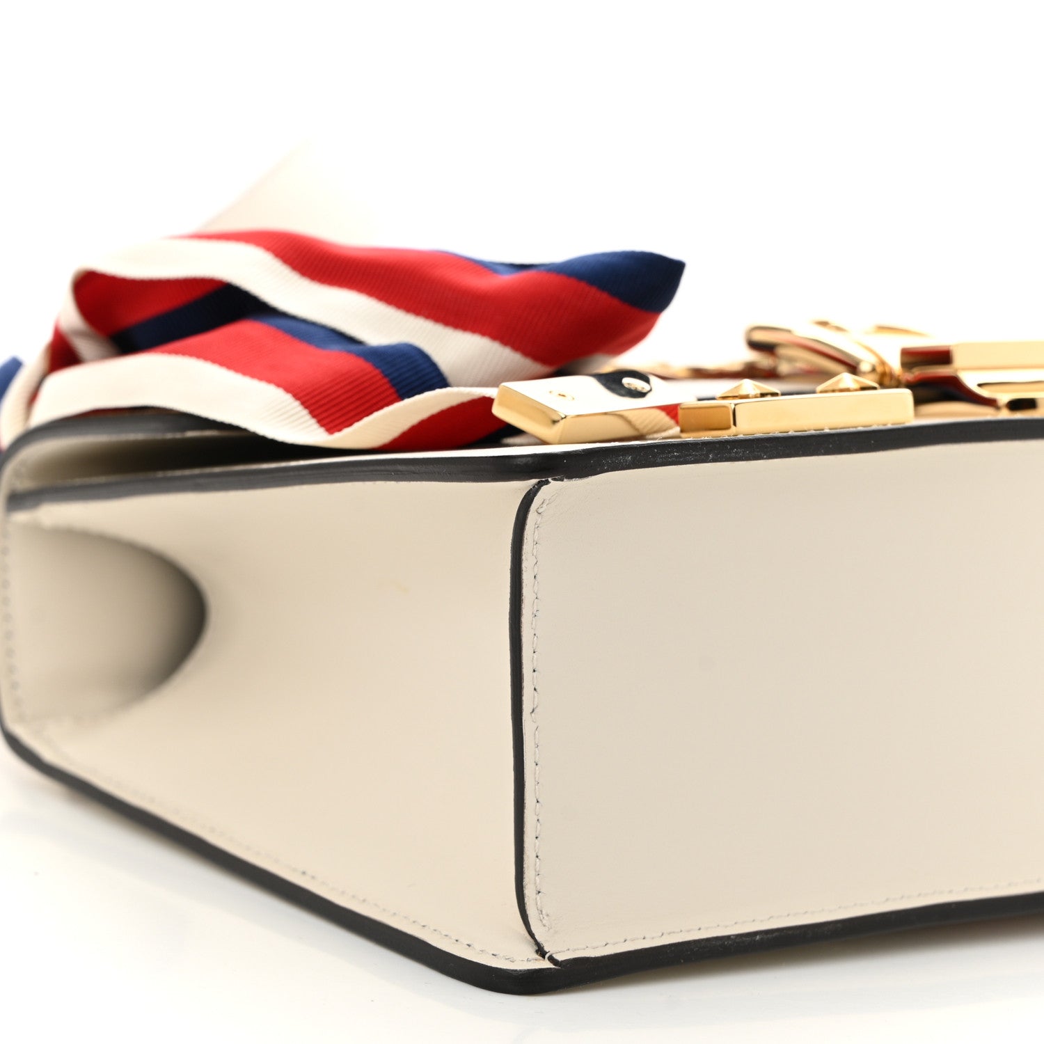 Calfskin Small Sylvie Shoulder Bag Off White