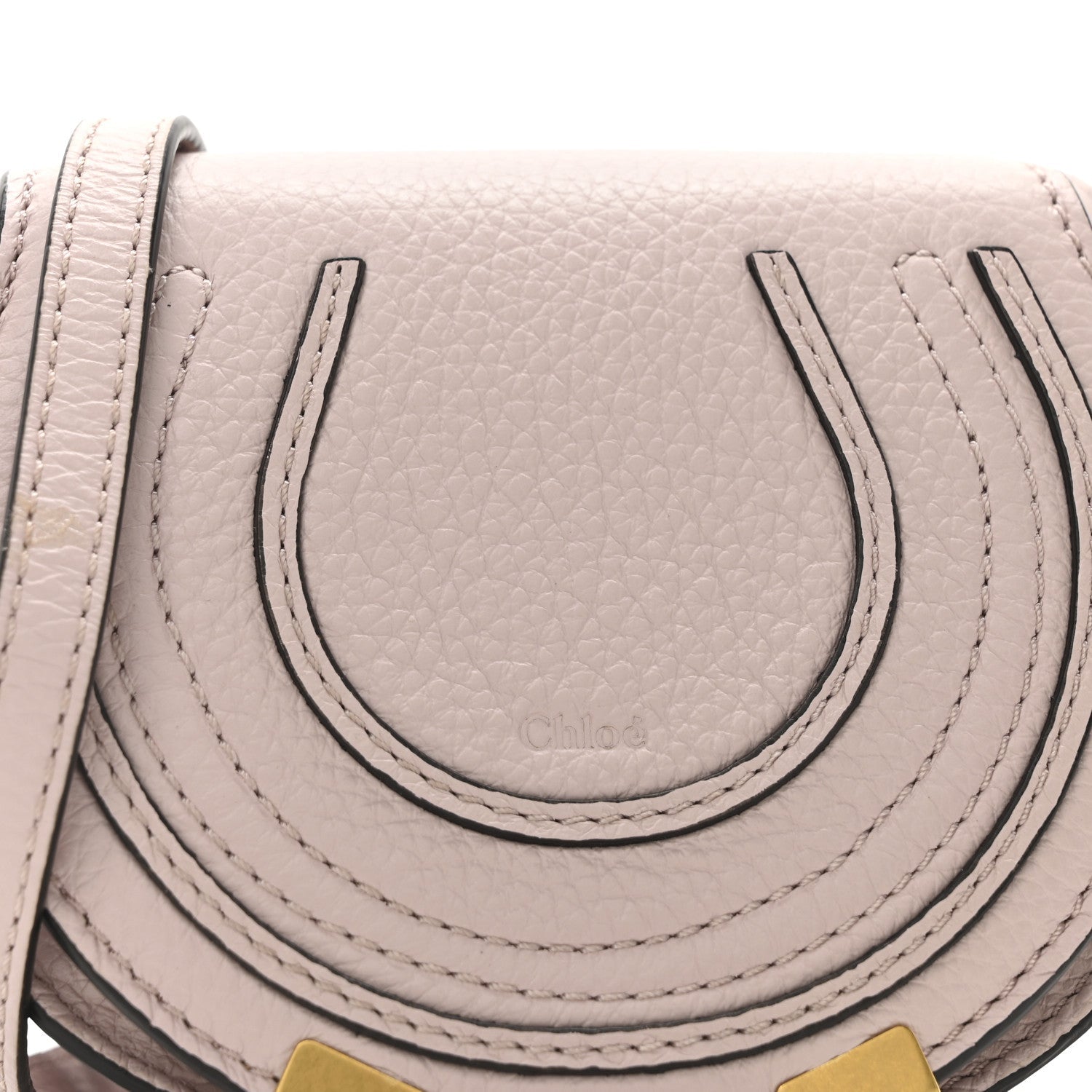 Calfskin Nano Marcie Saddle Bag Misty Lavender