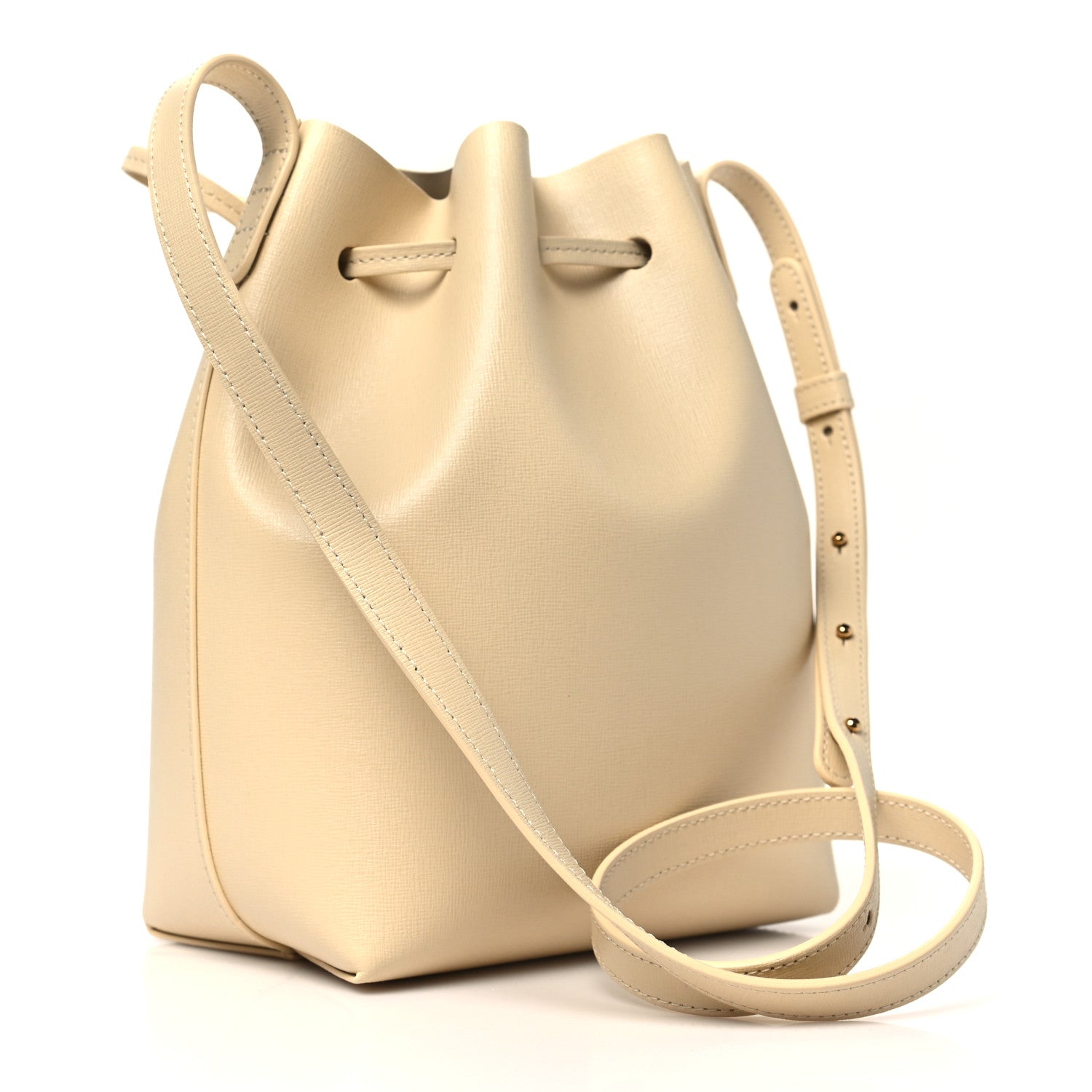 Calfskin Mini Bucket Bag Dune