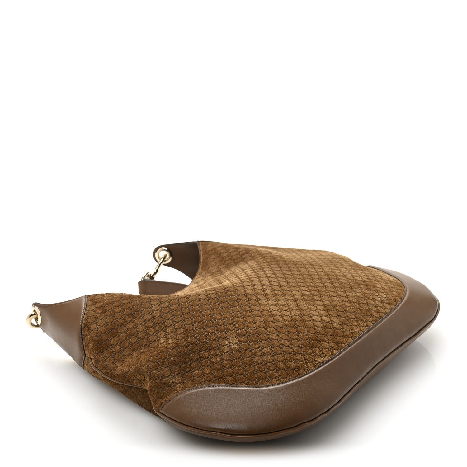 GG Suede B Large Shoulder Bag Brown