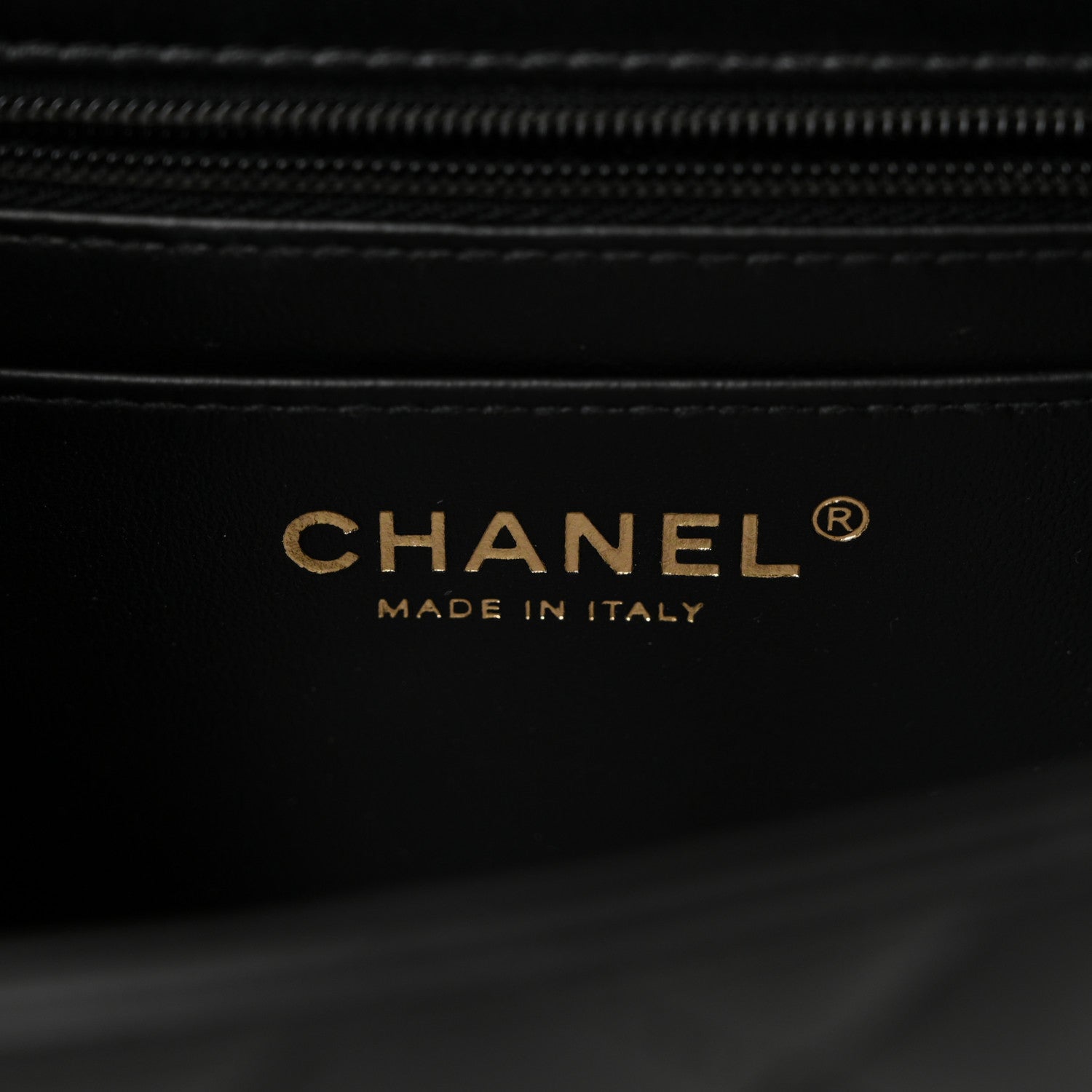 Lambskin Quilted Mini Square Flap Black