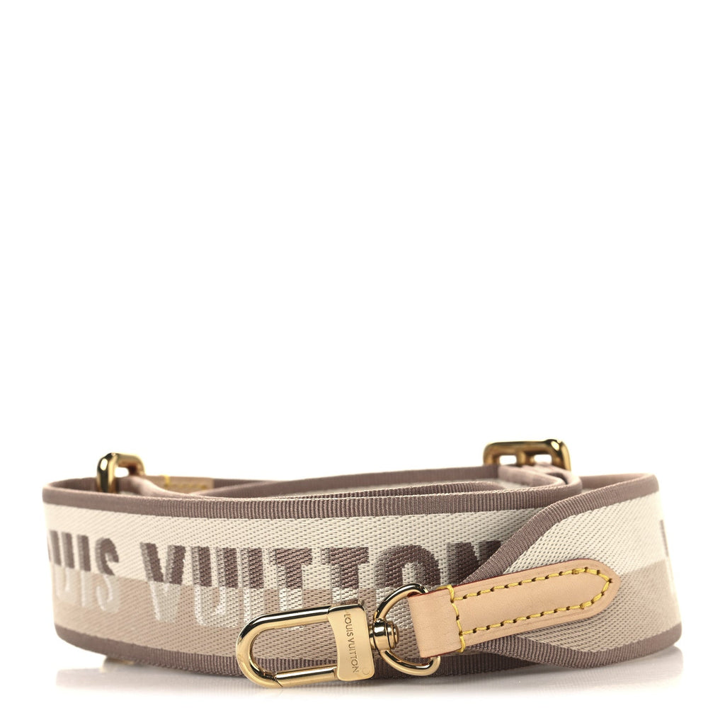 Jacquard Speedy Bandouliere 20 Shoulder Strap Beige Brown